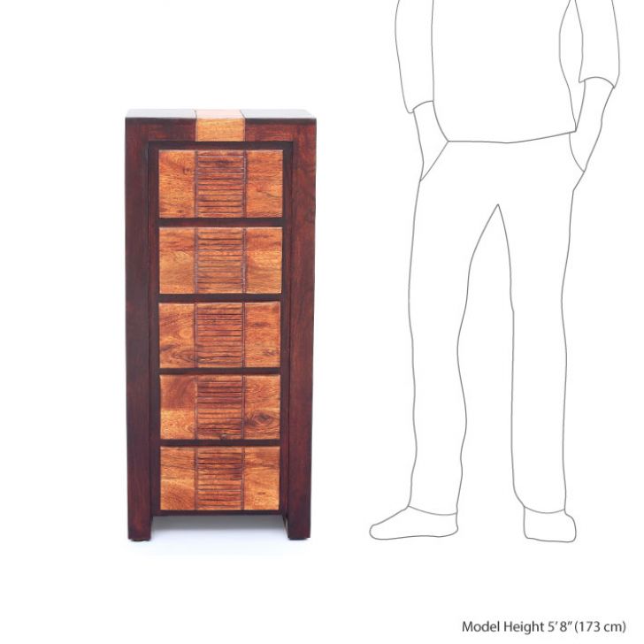 Magnum Chest Of Five Drawers Honey